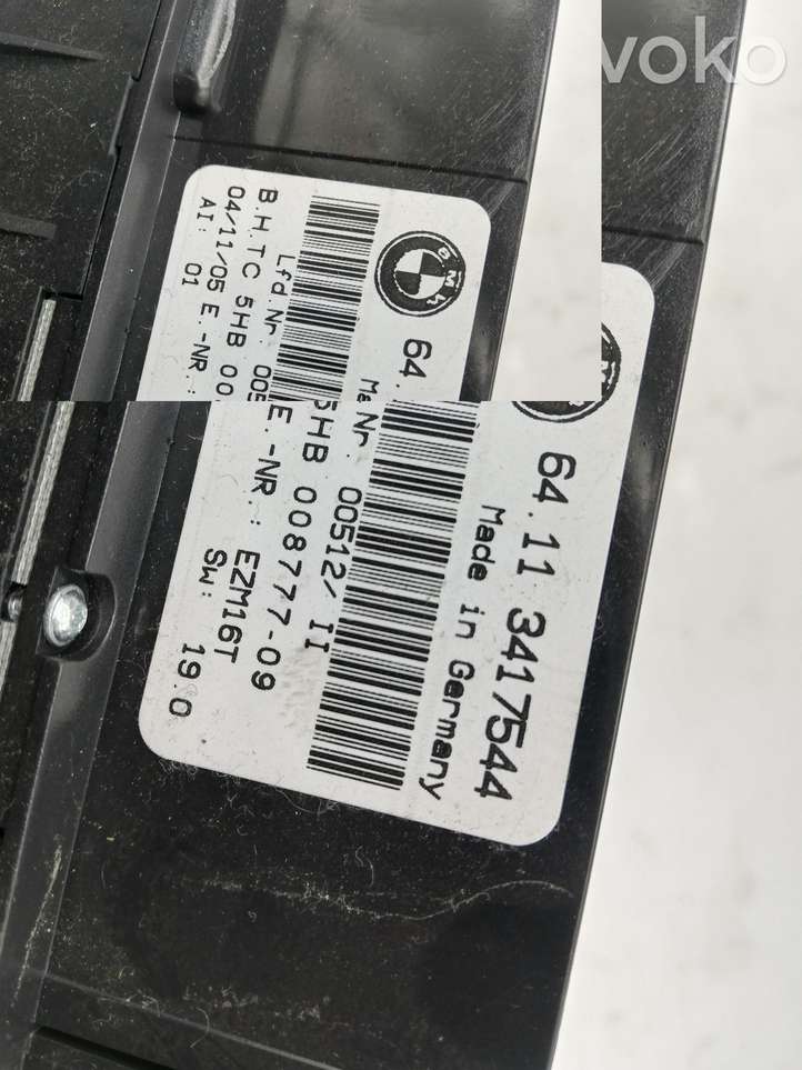 BMW X3 E83 (2003 - 2010)  64113417544 Блок управления кондиционера воздуха / климата/ печки (в салоне)