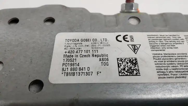 Porsche Taycan 9J1 (2019 - ) 9J1880841D Коленная подушка безопасности — фото 6