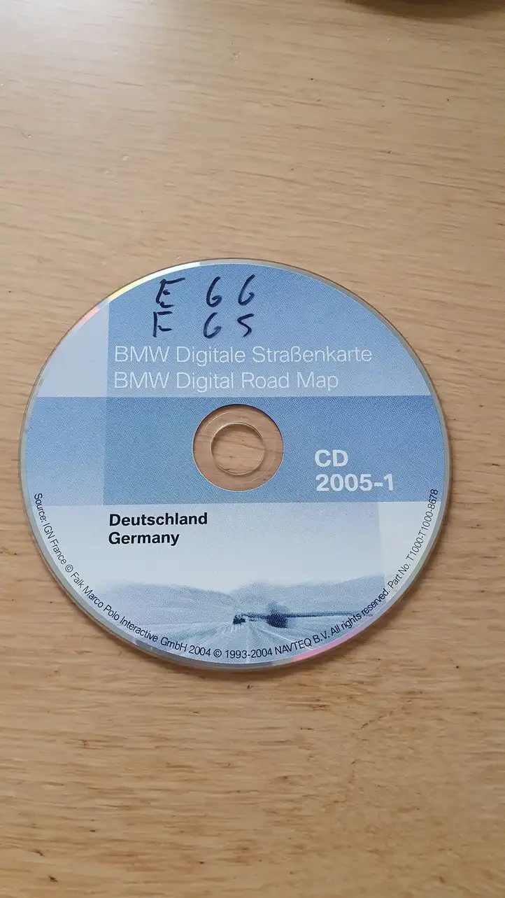 BMW 7 E65 E66 (2001 - 2008) T10008678 Навигационные карты CD/DVD — фото 1