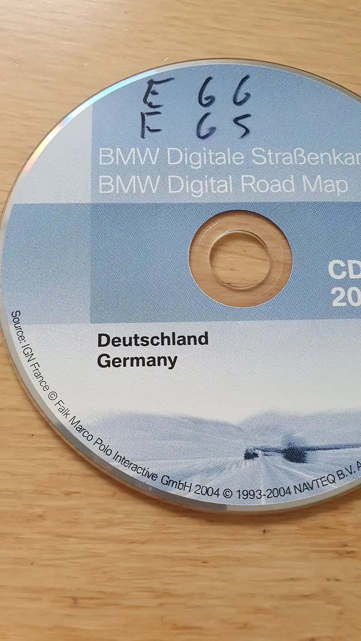 BMW 7 E65 E66 (2001 - 2008) T10008678 Навигационные карты CD/DVD — фото 2