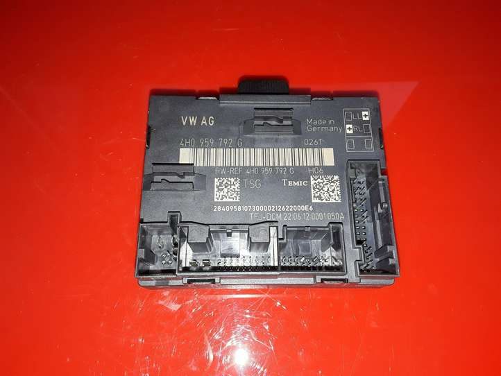 Audi A8 (2010 - 2014)  4H0959792G Блок управления дверью