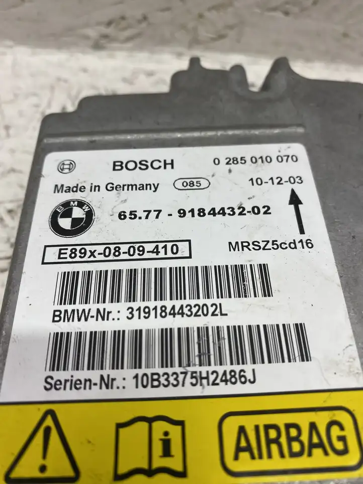 BMW 3 E90 E91 (2005 - 2012) 6577918443202 Блок управления SRS — фото 2