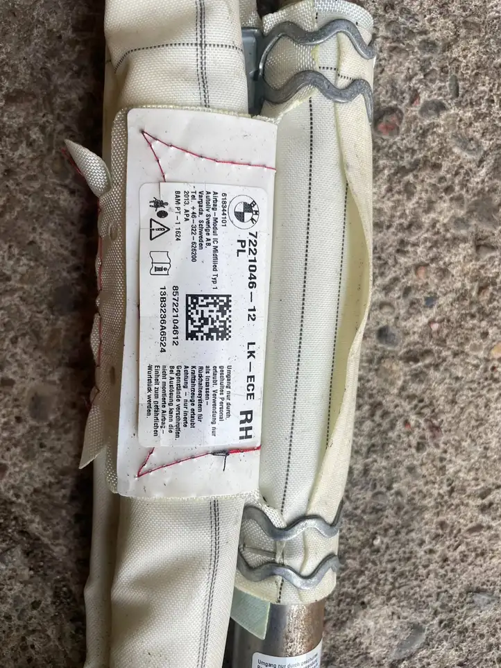 BMW 1 F20 F21 (2011 - 2019) 722104612 Боковая подушка безопасности шторка — фото 2