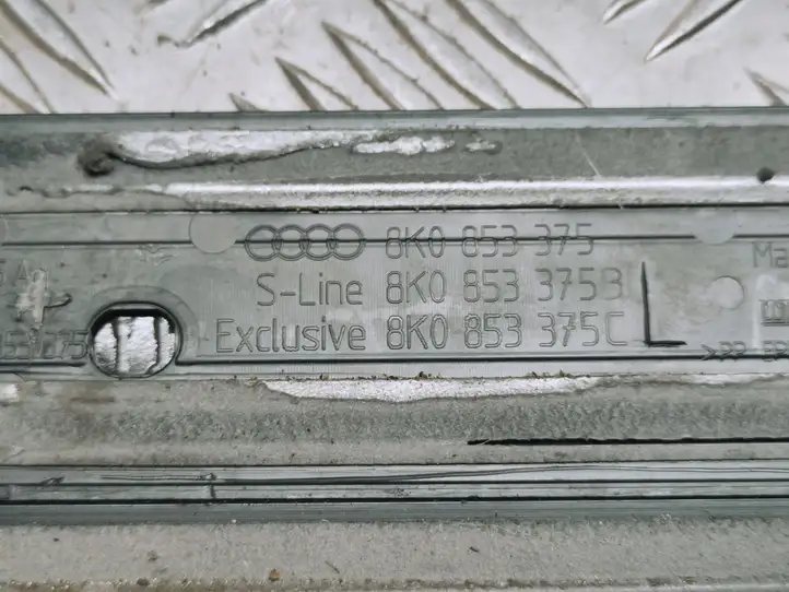Audi A4 S4 B8 8K (2007 - 2011) 8K0853374B Наружная отделка переднего порога — фото 2