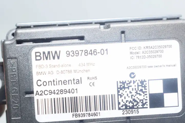 BMW 1 F20 F21 (2011 - 2019) 9397846 Блок управления антеннами — фото 2