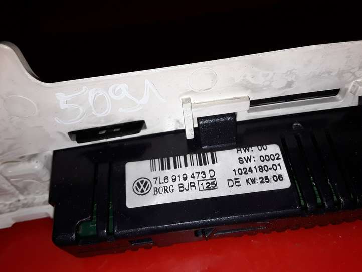 Volkswagen Touareg I (2002 - 2010)  7L6919473D Экран сенсорного экрана парковки PDC