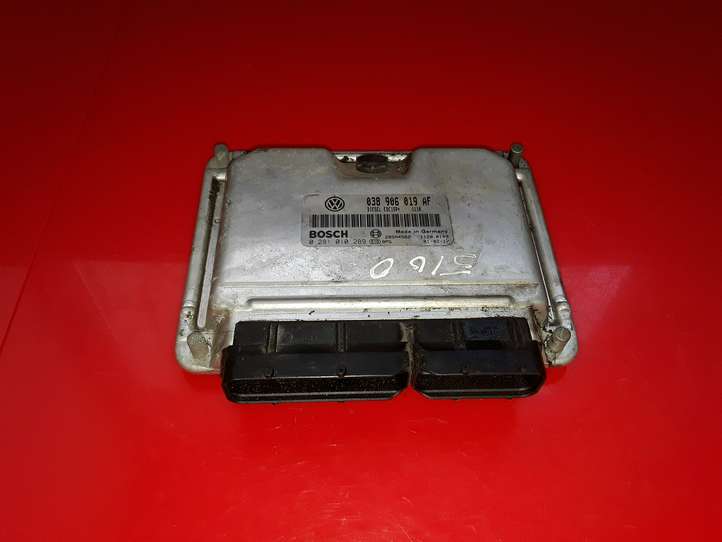 Skoda Fabia Mk1 (6Y) (1999 - 2007)  038906019AF Блок управления двигателя