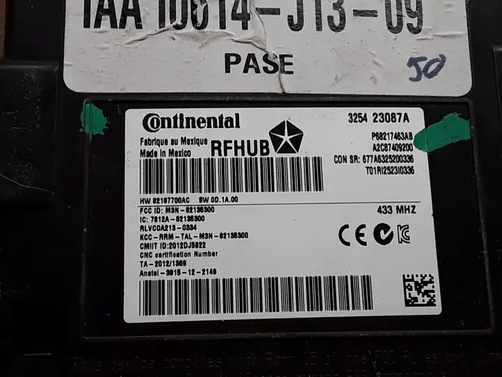 Jeep Grand Cherokee (2010 - 2021) P68217463AB Блок бесключевого доступа — фото 2