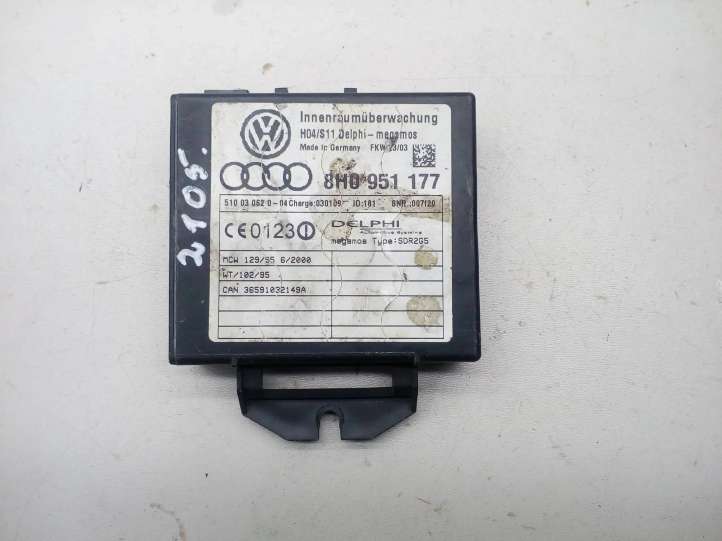 8H0951177 Audi A4 S4 B6 8E 8H Signalizacijos valdymo blokas