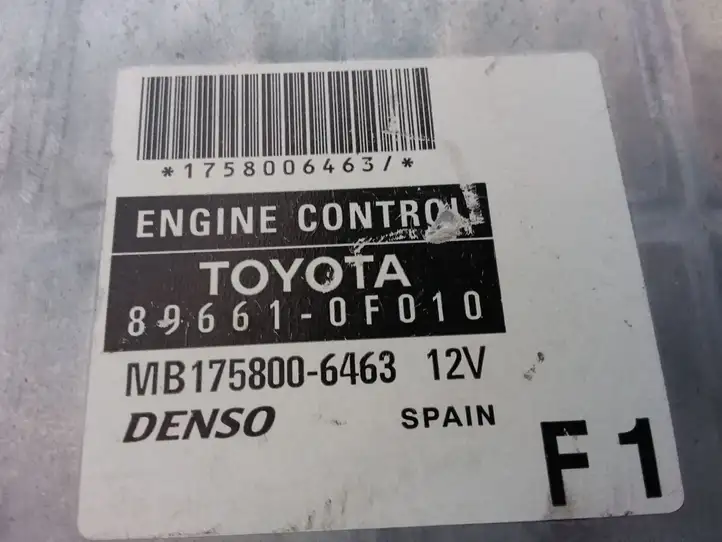 Toyota Corolla Verso AR10 (2004 - 2009) 896610F010 Блок управления двигателем (ЭБУ) — фото 3