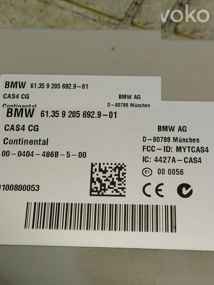 BMW 7 F01 F02 F03 F04 (2008 - 2016)  613592056929 Модуль блока управления CAS