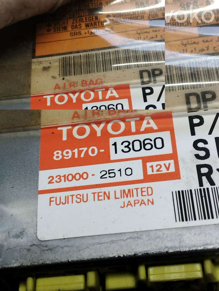 Toyota Corolla Verso E121 (2001 - 2004)  8917013060 Блок управления надувных подушек