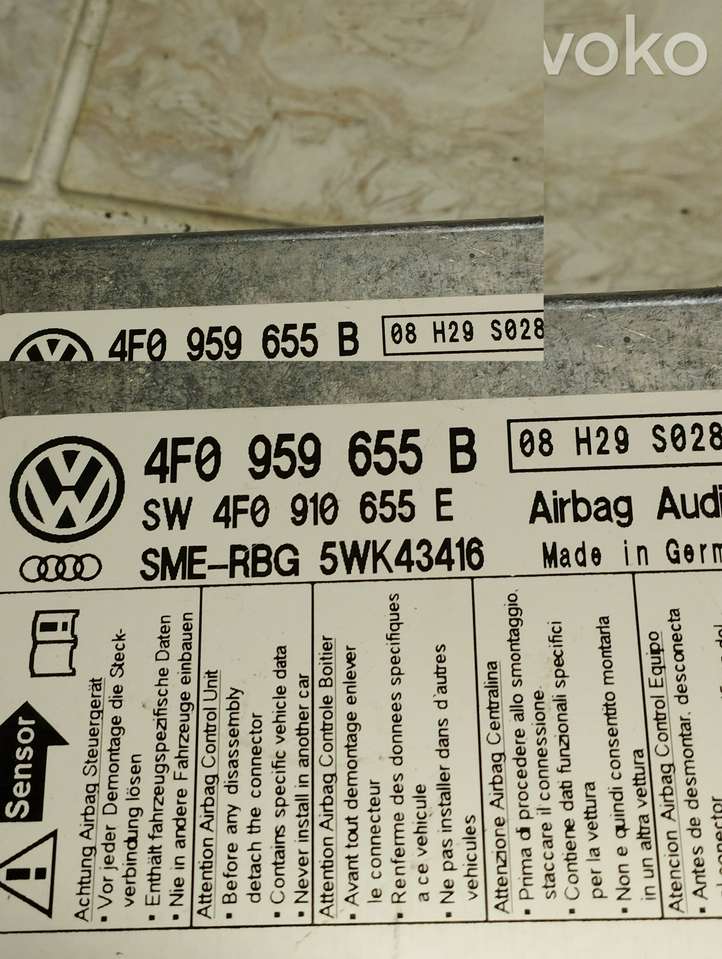 Audi A6 (2004 - 2008)  4F0959655B Блок управления надувных подушек