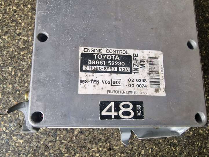Toyota Yaris (1999 - 2003)  8966152230 Блок управления двигателя