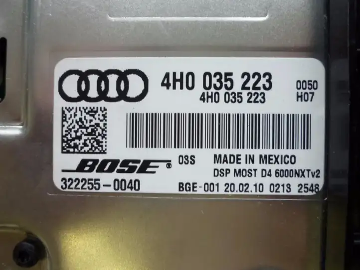 Audi A8 S8 D4 4H (2010 - 2014) 4H0035223 Усилитель звука — фото 2