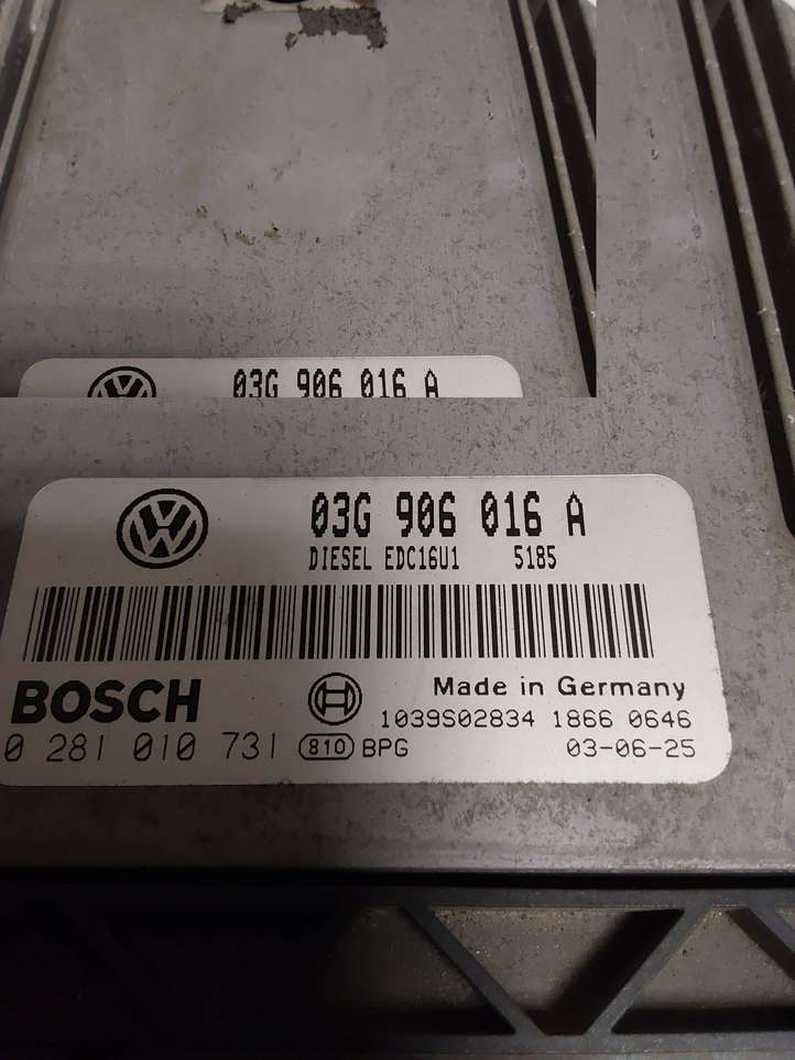 Volkswagen Touran I (2003 - 2010)  03G906016A Блок управления двигателя