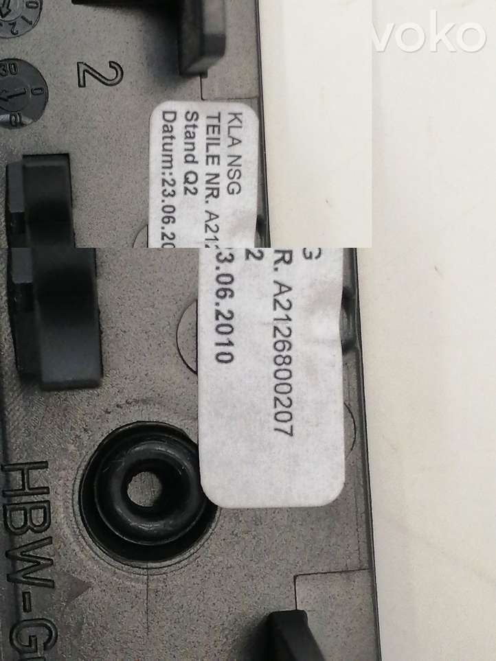 Mercedes-Benz E W212 (2009 - 2016)  A2126800207 Отделка контроля климата / контроля печки