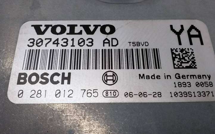 Volvo S80 (2004 - 2006)  0281012765 Блок управления двигателя