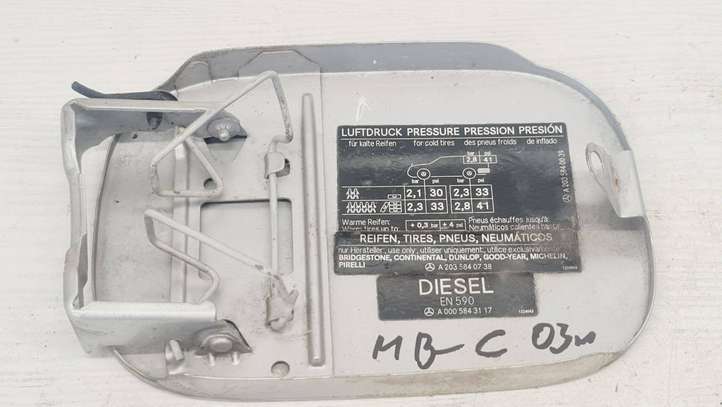 Mercedes-Benz C W203 (2000 - 2007)  A2035840738 Крышка топливного бака