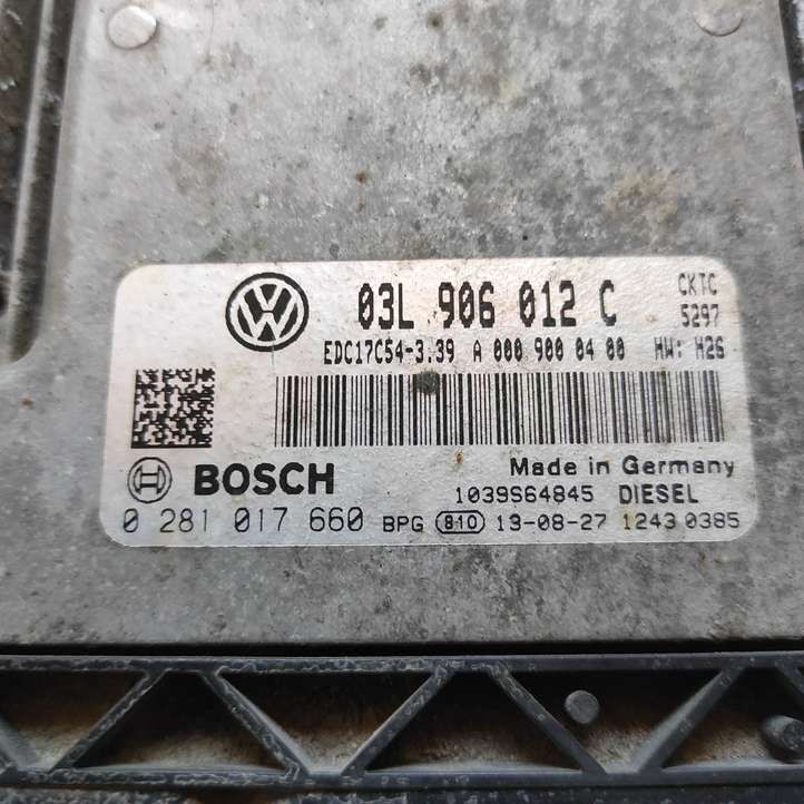 Volkswagen Crafter (2006 - 2016)  03L906012C Блок управления двигателя