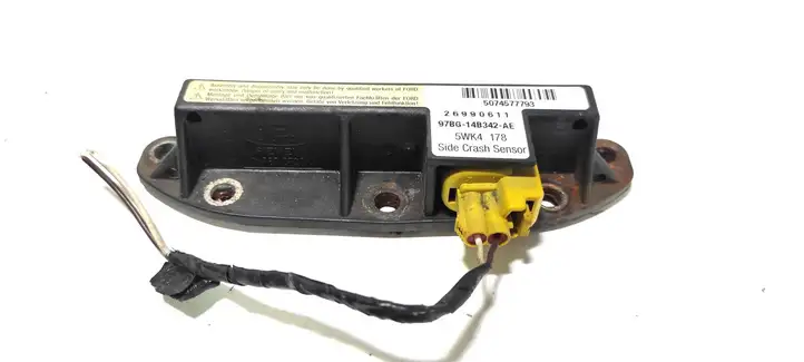 Ford Mondeo MK II (1996 - 2000) 97BG14B342AE Датчик удара SRS — фото 1