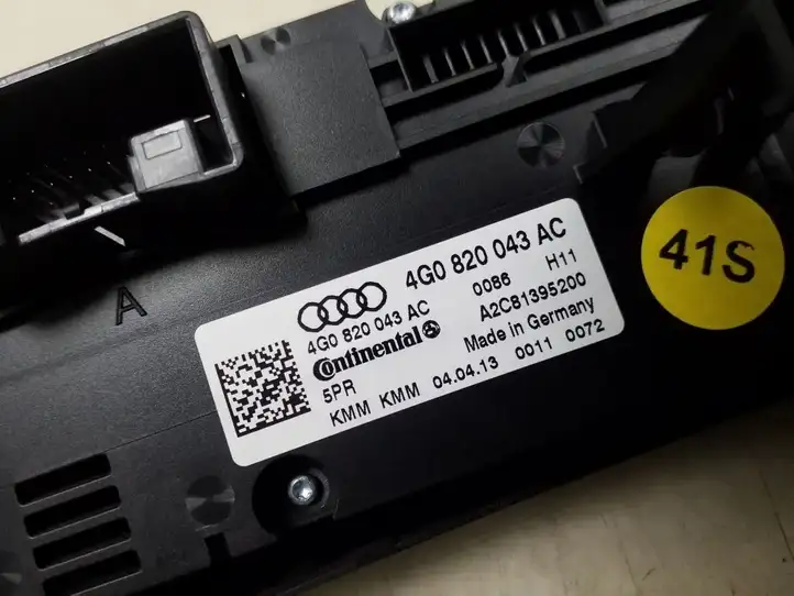 Audi A6 C7 (2011 - 2014) 4G0820043AC Блок управления кондиционером — фото 6