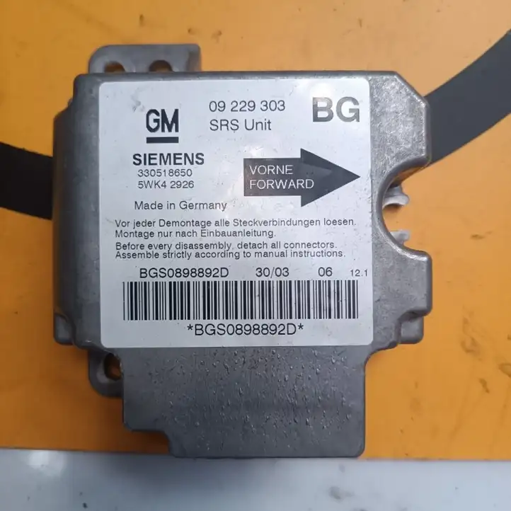 Opel Zafira A (1999 - 2003) 09229303 Датчик удара SRS — фото 1