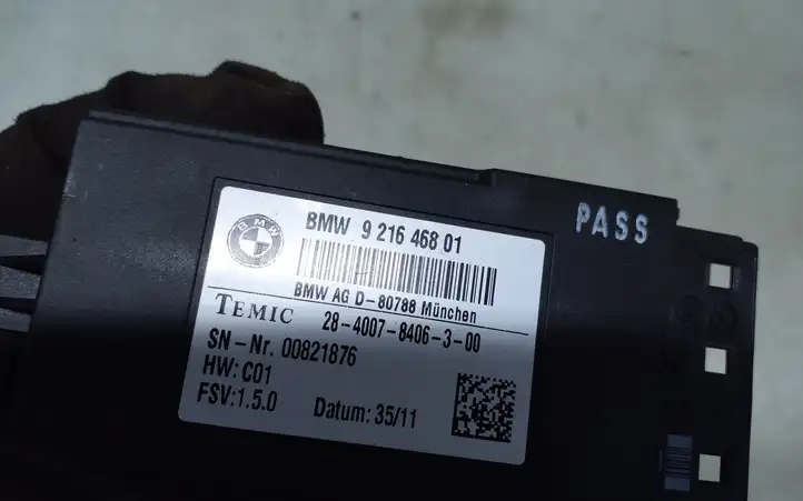 BMW 1 F20 F21 (2011 - 2019) 9216468 Блок управления сиденьем — фото 4