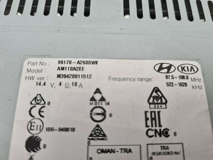 Kia Ceed (2015 - 2018)  96170A2600 Радио/ проигрыватель CD/DVD / навигация