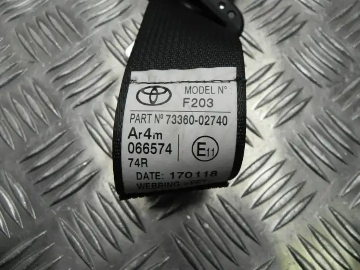 Toyota Auris E180 (2012 - 2018) 7336002740 Передний ремень безопасности — фото 3