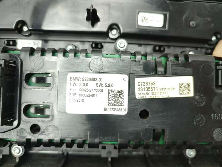 BMW 5 F10 F11 (2009 - 2016)  9236483 Блок управления кондиционера воздуха / климата/ печки (в салоне)