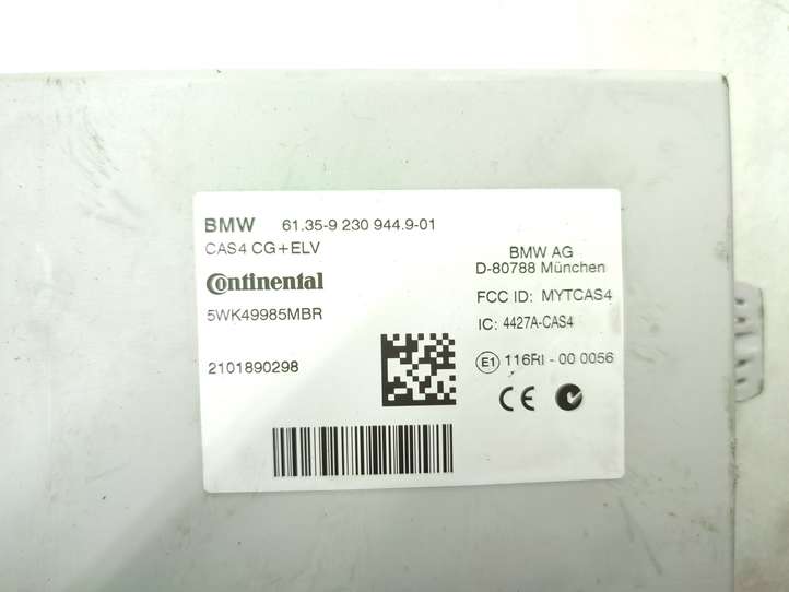 BMW 5 F10 F11 (2009 - 2016)  9230944 Модуль блока управления CAS