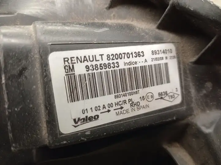Renault Trafic II (X83) (2002 - 2014) 8200701363 Передняя фара — фото 3