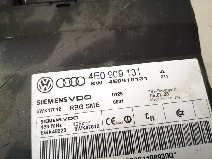 Audi A8 (2002 - 2005)  4e0909131 Mодуль kомфортa