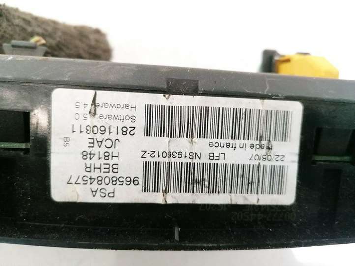 Citroen C4 (2004 - 2008)  9658084577 Блок управления кондиционера воздуха / климата/ печки (в салоне)