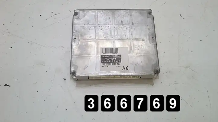 Toyota Corolla E120 E130 (2000 - 2004) 2000d4d 8966102a61 mb1758008080 Блок управления двигателем (ЭБУ) — фото 2