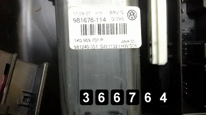 Volkswagen PASSAT B6 (2005 - 2010) uk 37756l 1k0959793l Электростеклоподъемник передний (комплект) — фото 5