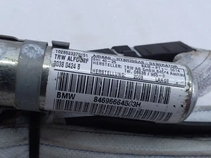 BMW 3 E90 E91 (2005 - 2012) 30380424B Боковая подушка безопасности шторка — фото 2