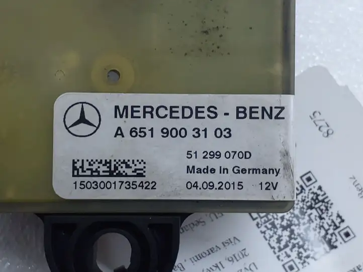 Mercedes-Benz C W205 (2014 - 2021) A6519003103 Реле накала свечей — фото 3