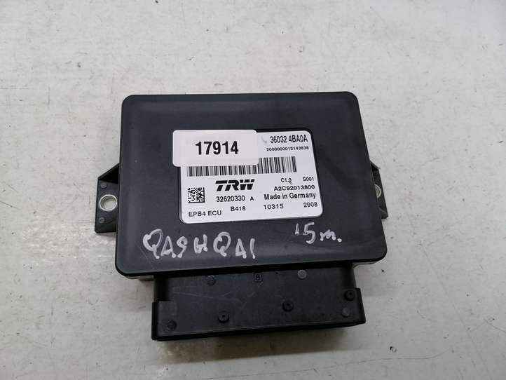 Nissan Qashqai (2013 - 2017)  360324BA0A Модуль управления ручным тормозом