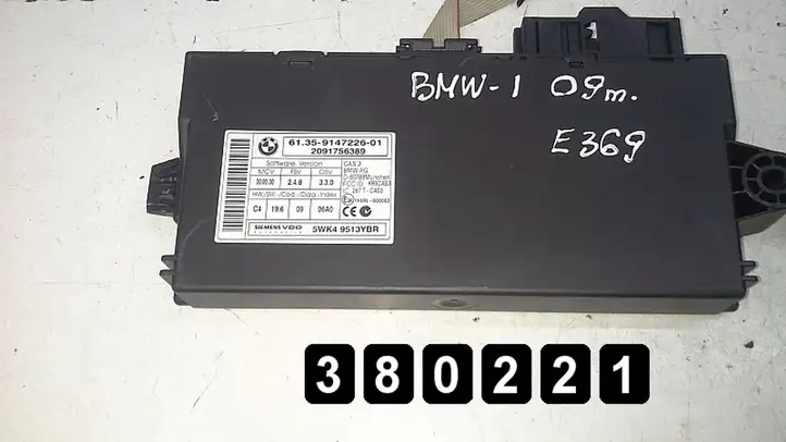 BMW 1 E81 E87 (2004 - 2011) 2000d8506375010281016069 Блок управления двигателем (ЭБУ) — фото 9