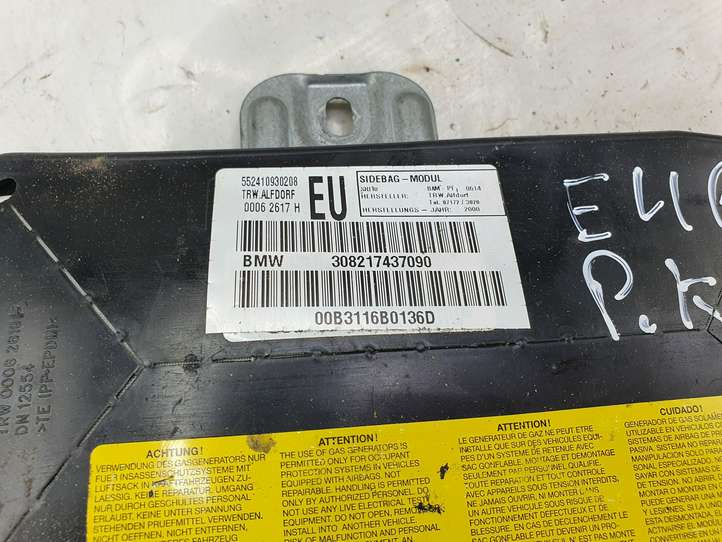 BMW 3 E46 (1998 - 2005)  552410930208 Подушка безопастности передней двери
