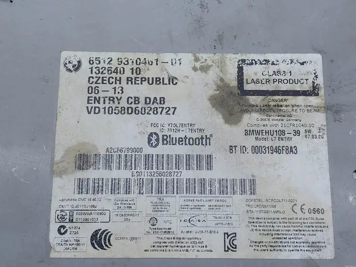 BMW 1 F20 F21 (2011 - 2019) 9310461 Магнитола / мультимедийная система — фото 2