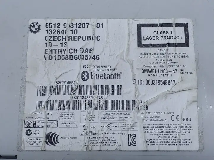 BMW 1 F20 F21 (2011 - 2019) 9331207 Магнитола / мультимедийная система — фото 2