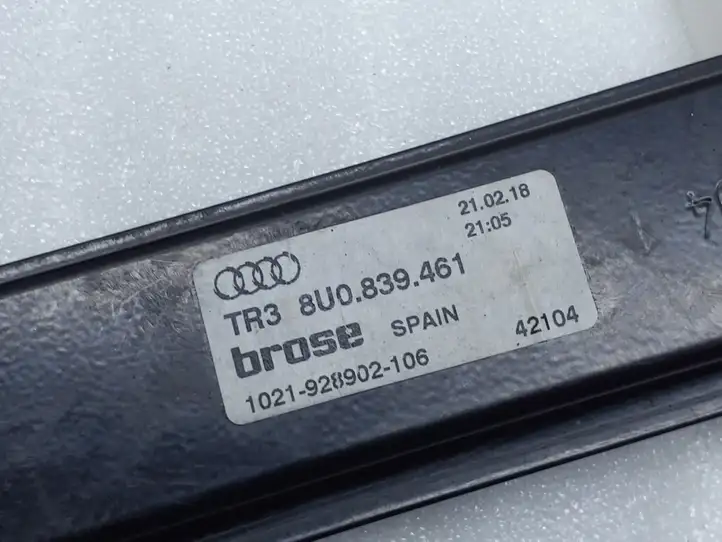 Audi Q3 8U (2011 - 2014) 8U0839461 Стеклоподъемник задней двери без мотора — фото 2