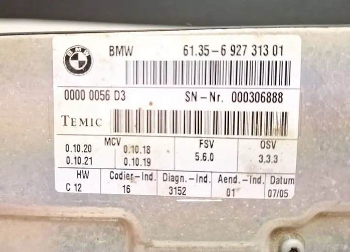 BMW 5 E60 E61 (2004 - 2010) 6927313 Блок управления сиденьем — фото 3