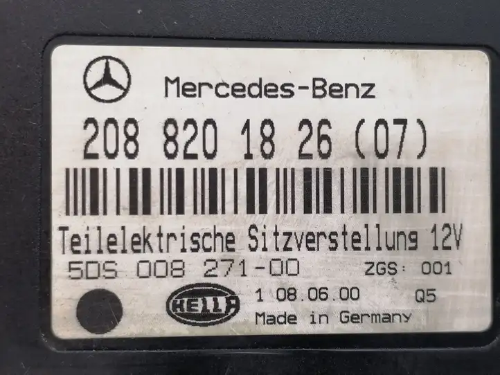 Mercedes-Benz CLK A208 (1997 - 2002) 2088201826 Блок управления сиденьем — фото 9
