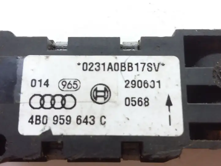 Audi A6 S6 C5 4B (2001 - 2004) 4B0959643C Датчик удара SRS — фото 4