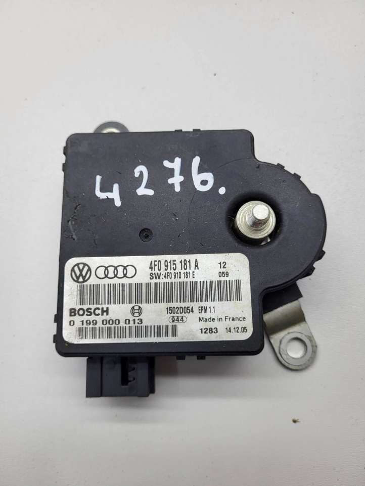 4F0915181A Audi A6 S6 C6 4F Maitinimo valdymo blokas