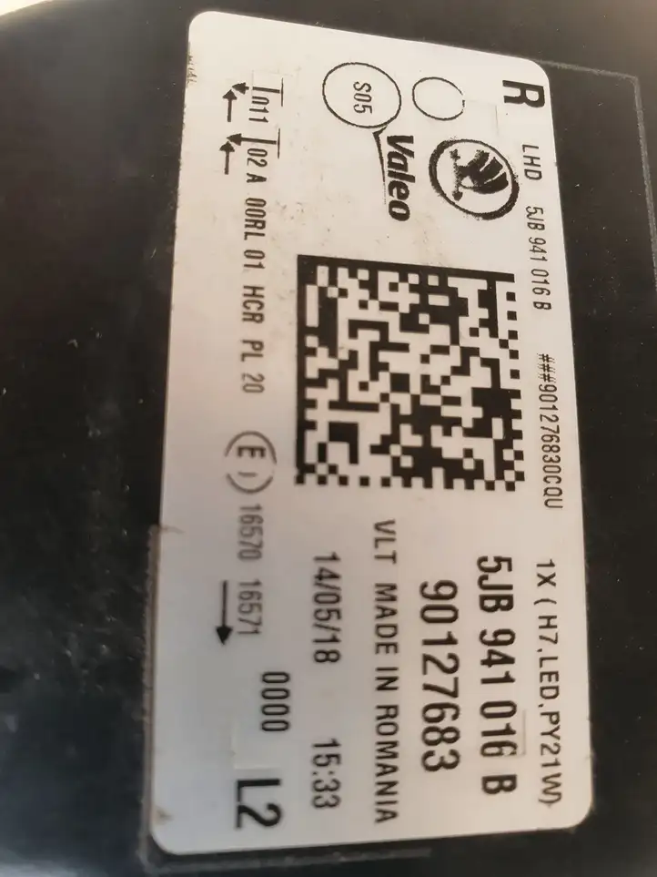 Skoda Rapid (NH) (2012 - 2019) 5JB941016B Передняя фара — фото 12